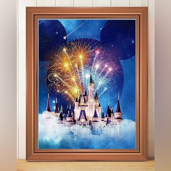 Diamond Art Disney Castle DIY 5D Diamond Painting Kits for Adults - Picture 3 of 5